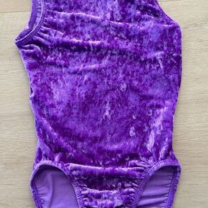 Purple Velvet Kids One-Piece Bodysuit